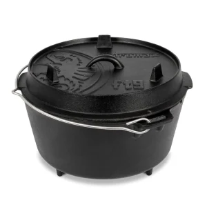 Petromax Dutch Oven, öntöttvas lábas (8 liter, Ø 32 cm)